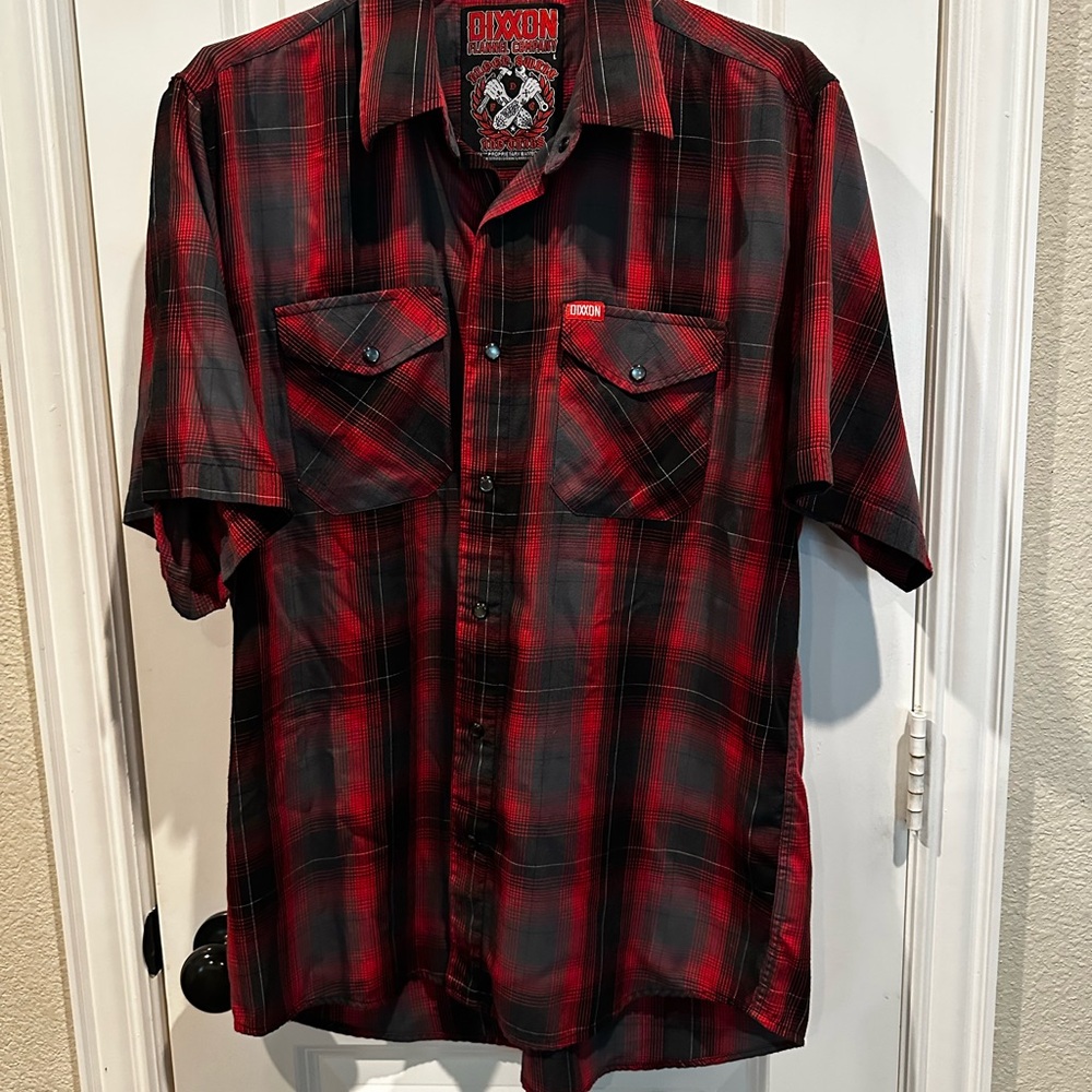 Bundle of FOUR (4) DIXXON Men's button down shirts pearl snaps shirts